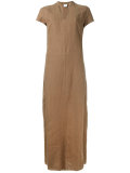 notched neckline dress