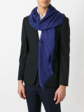 frayed trim scarf 