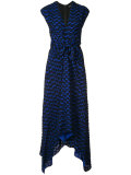 draped knot detail dress