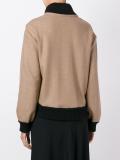disc applique bomber jacket