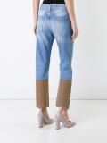 contrast hem jeans 