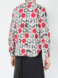 faces print shirt