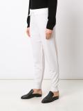 gathered ankle track pants
