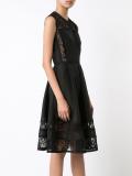 lace detailing flared dress