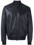 leather bomber jacket