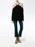 off-shoulder long sleeve top