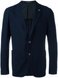 classic knit effect blazer