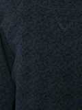 floral embossed sweatshirt