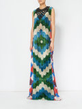 patterned maxi dress