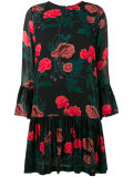 Floral Print Drop Hem Skirt