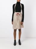 pleated back skirt