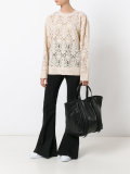 cut-out lace sweater