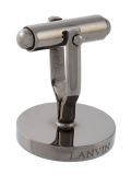 round stone cufflinks