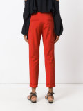 slim-fit cropped trousers