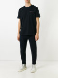 striped chest pocket T-shirt