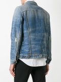 zipped front denim jacket