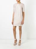 glitter detail shift dress