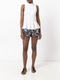floral print shorts