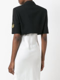 oversized deconstructed Spencer officer jacket