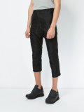 dropped crotch cropped jeans