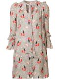abstract print dress