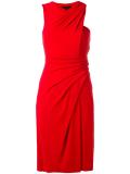 wrap effect draped dress