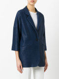 cropped sleeve overcoat