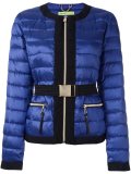 belted cropped puffer jacket