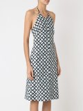 sleeveless printed dress