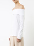 off-the-shoulder T-shirt