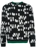 all-over logo print sweatshirt