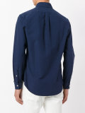 embroidered logo button-down shirt