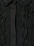lace trim shirt dress