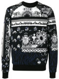 pattern knitted sweater