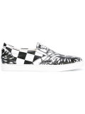 printed slip-on sneakers