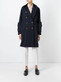 layered cuff coat