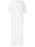 lace fringe trim dress 