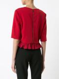 ruffled hem blouse