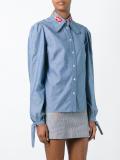 smoking lips beaded shirt