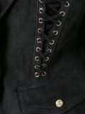 lace-up detailed blazer