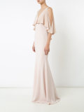 long open-shoulder dress 