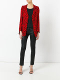 animal print blazer
