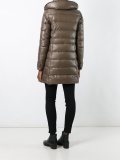 collar detail padded coat