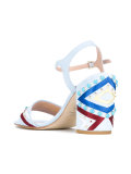 embellished block heel sandals