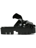 flat bow platform sandals