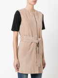 belted gilet