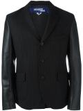 contrast sleeve pinstripe jacket