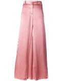 wide leg flared trousers