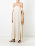 strapless shift dress