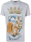 crown print T-shirt